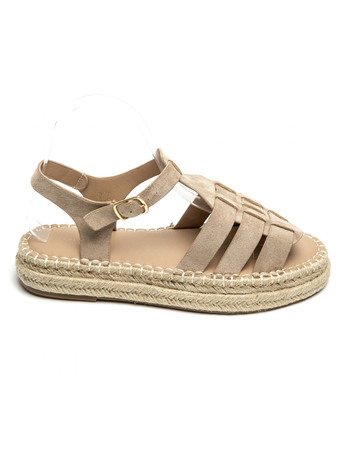 Damen Sandalen mit geflochtener Sohle Jully