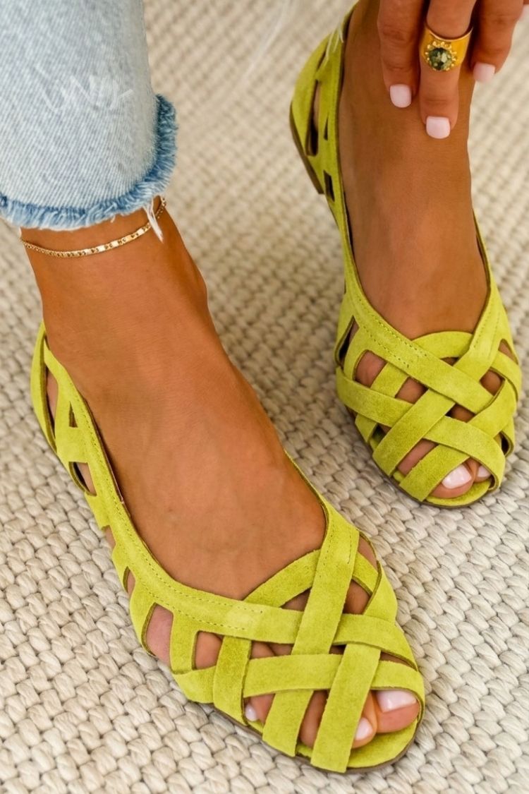 Damen Sandalen mit gewebtem Design und Komfort Jully
