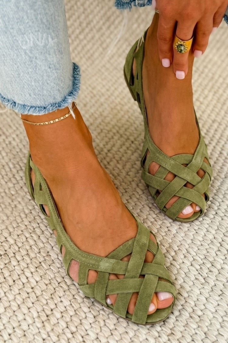 Damen Sandalen mit gewebtem Design und Komfort Jully