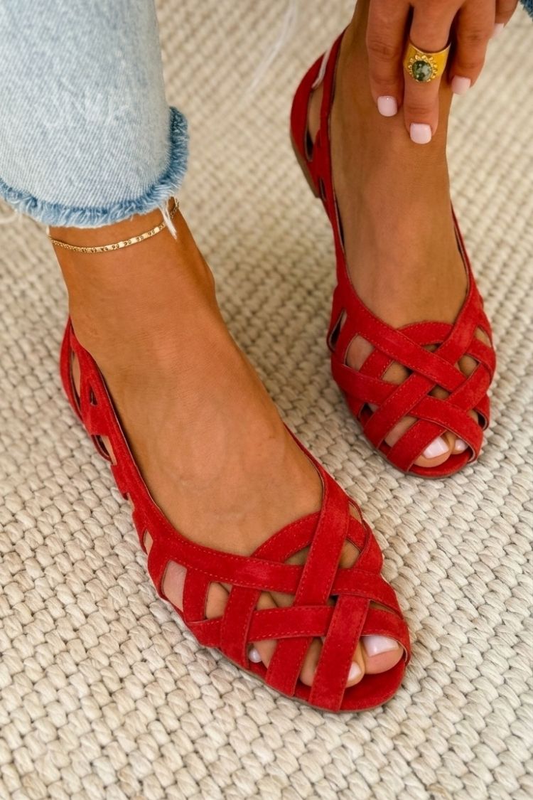 Damen Sandalen mit gewebtem Design und Komfort Jully