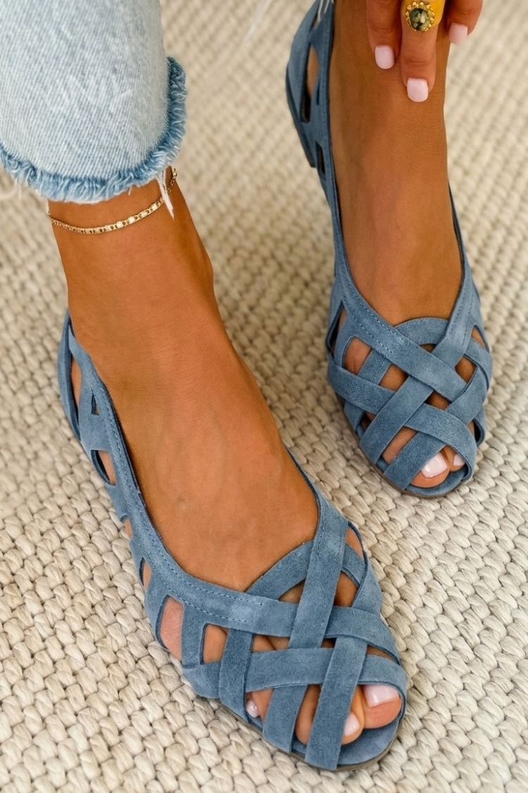 Damen Sandalen mit gewebtem Design und Komfort Jully