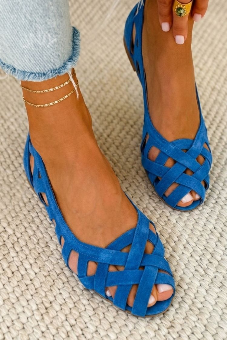 Damen Sandalen mit gewebtem Design und Komfort Jully