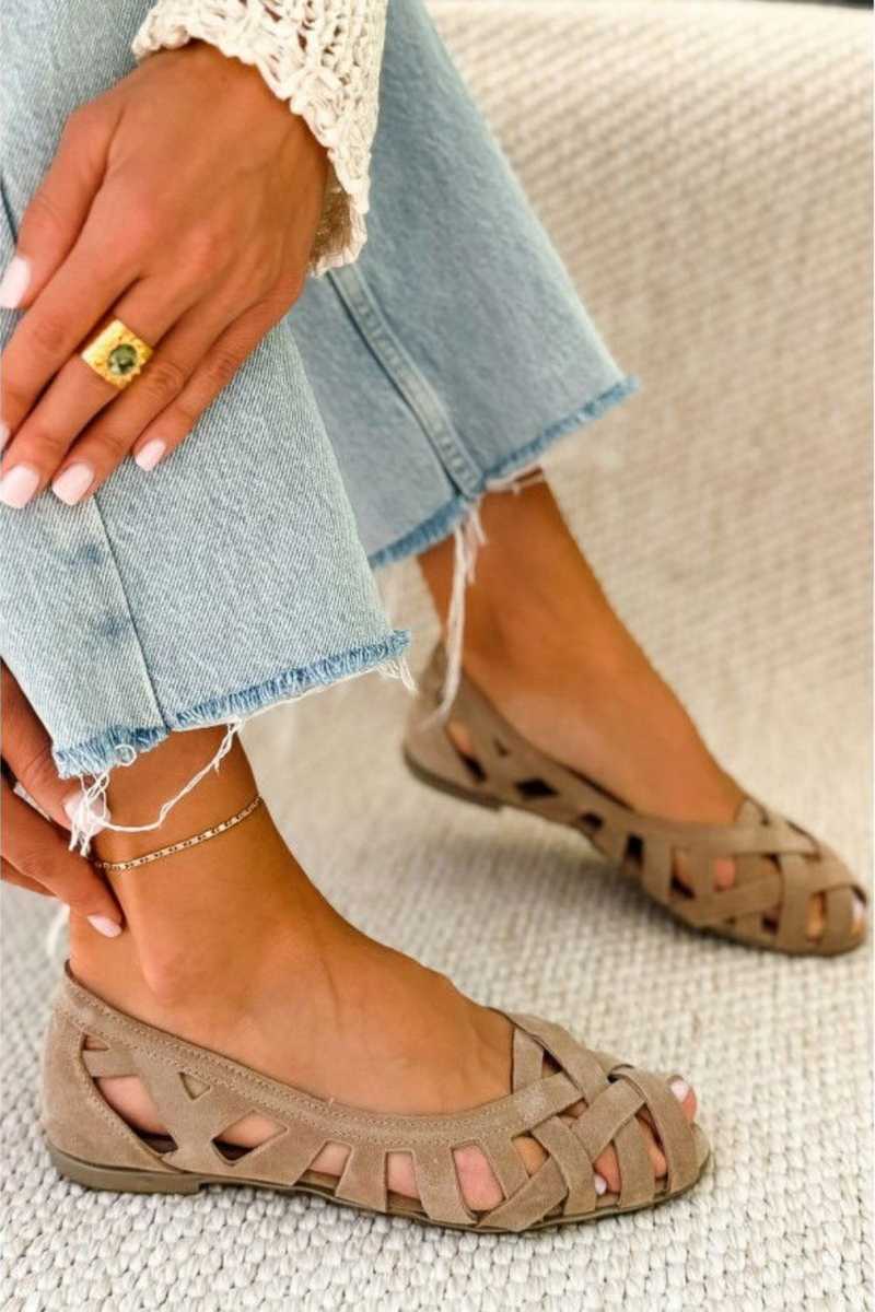 Damen Sandalen mit gewebtem Design und Komfort Jully