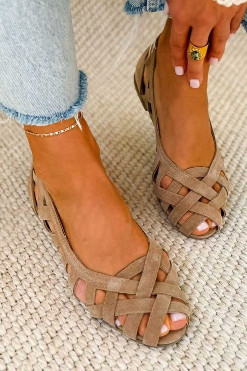 Damen Sandalen mit gewebtem Design und Komfort Jully