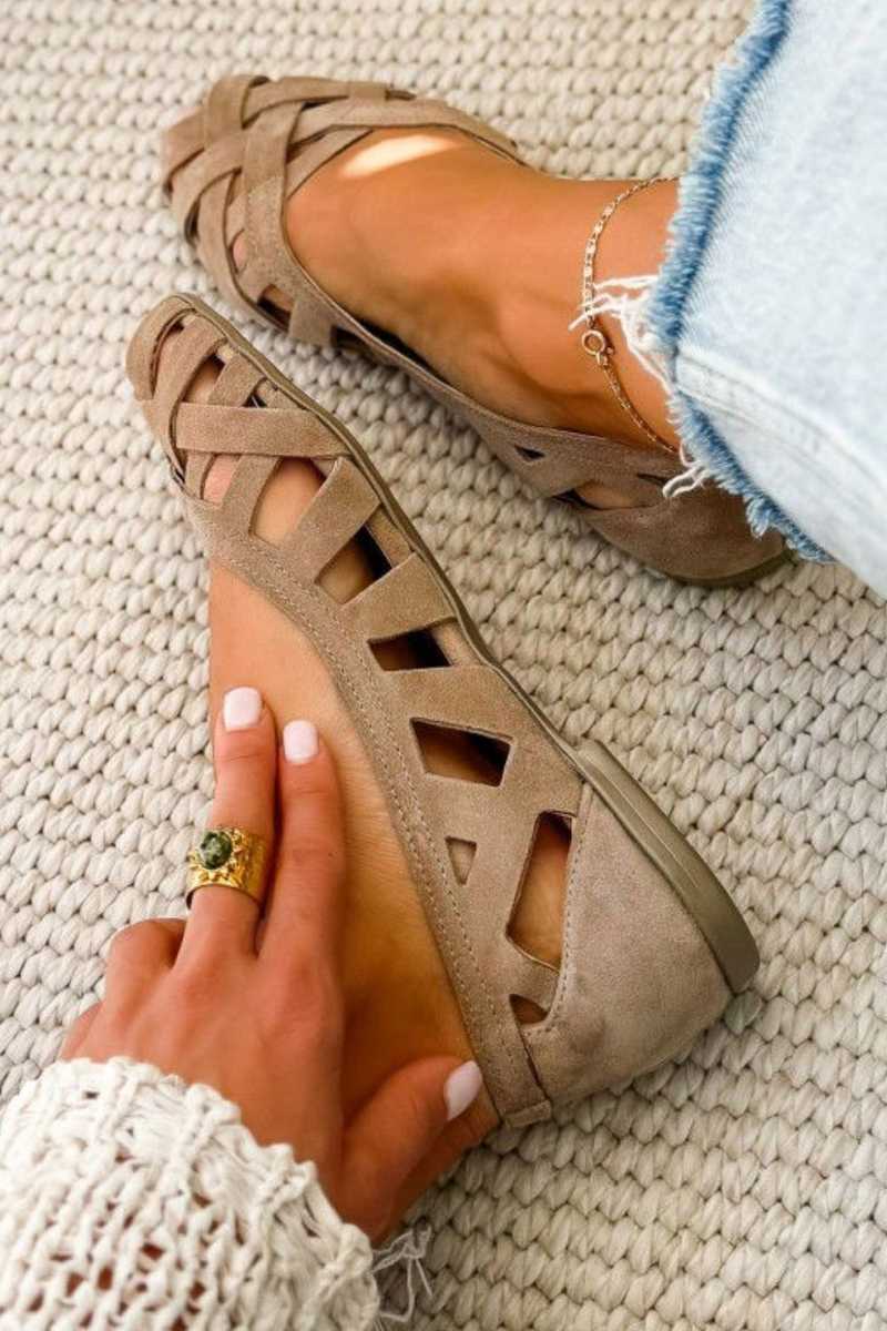Damen Sandalen mit gewebtem Design und Komfort Jully