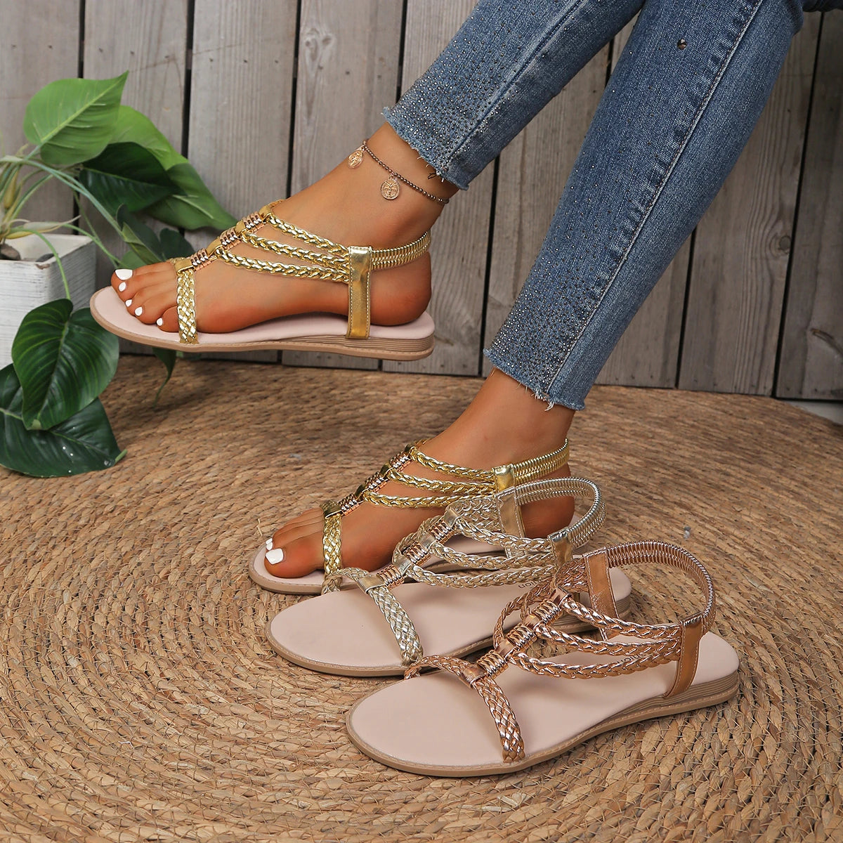 Damen Sandalen mit runder Zehenpartie Jully