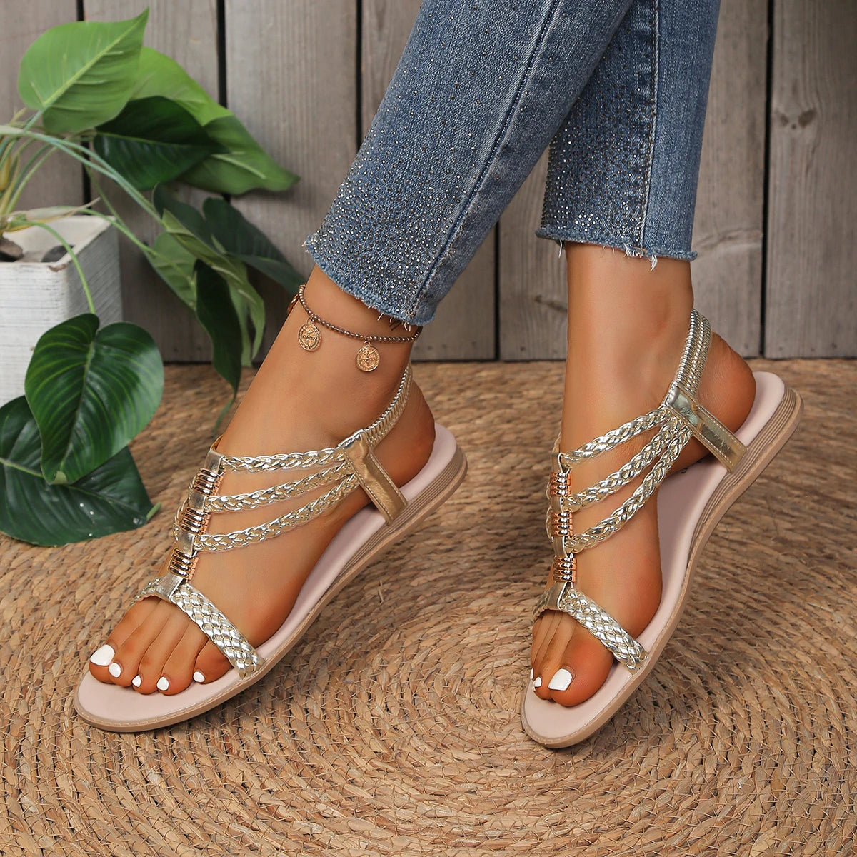 Damen Sandalen mit runder Zehenpartie Jully