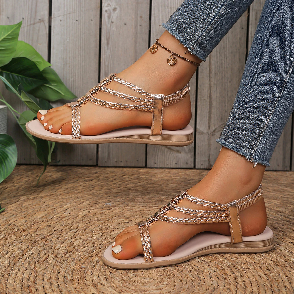 Damen Sandalen mit runder Zehenpartie Jully