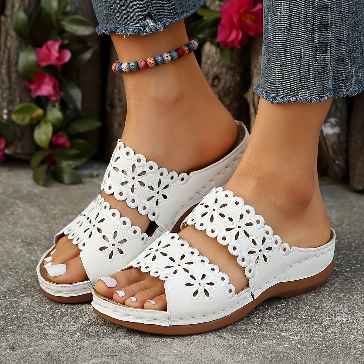 Damen Sandalen mit rutschfester Sohle Jully