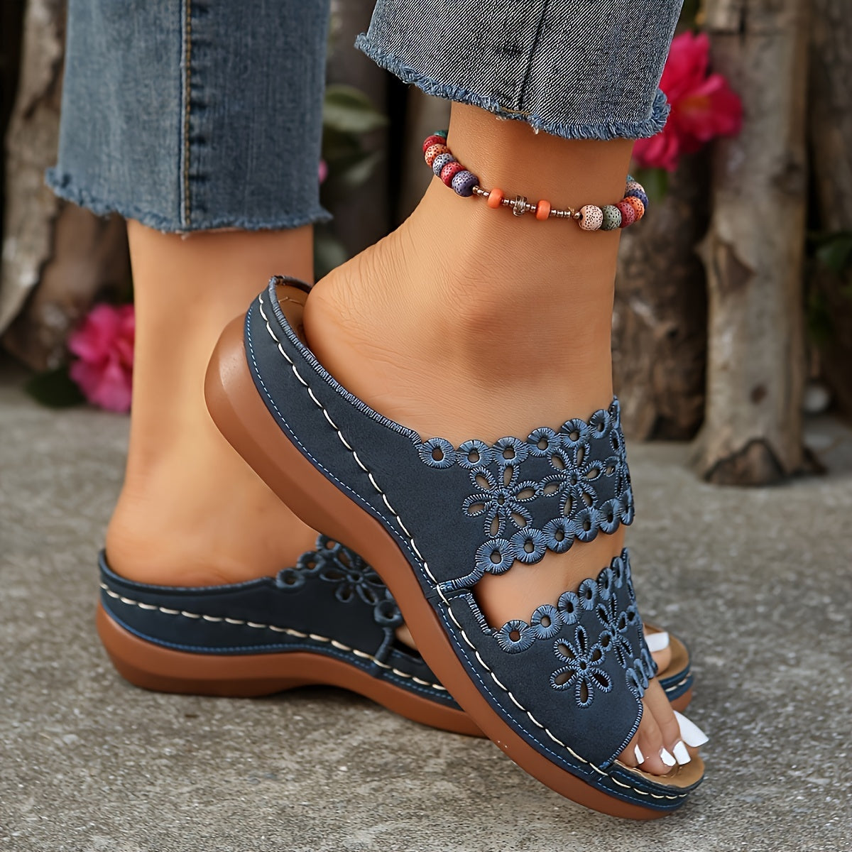 Damen Sandalen mit rutschfester Sohle Jully
