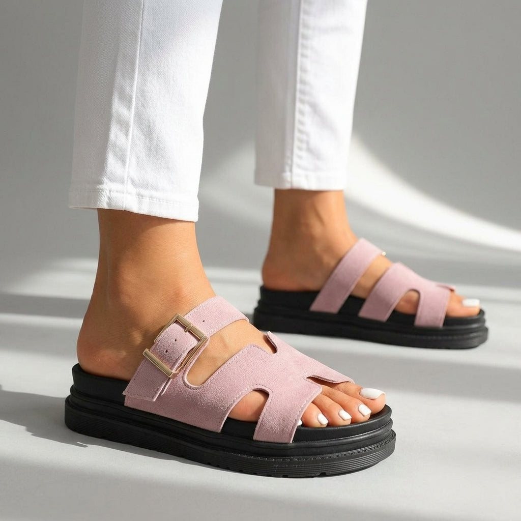 Damen Sandalen mit verstellbarem Riemen Jully