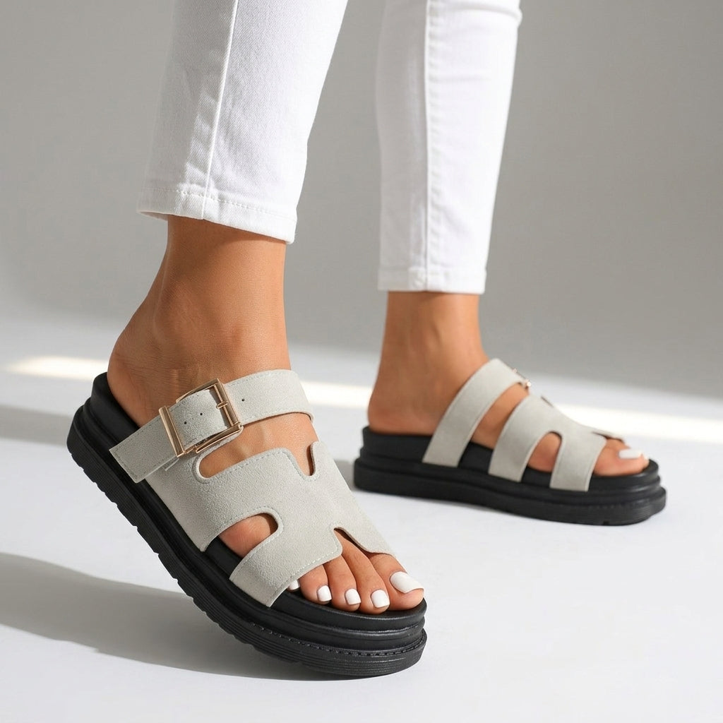 Damen Sandalen mit verstellbarem Riemen Jully