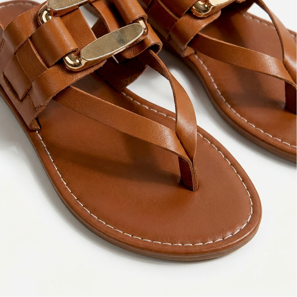 Damen Sandalen mit verstellbarem Slingback-Riemen Jully