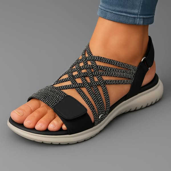 Damen Sandalen mit verstellbaren Riemen Jully