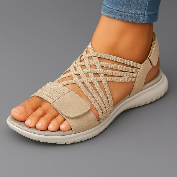 Damen Sandalen mit verstellbaren Riemen Jully
