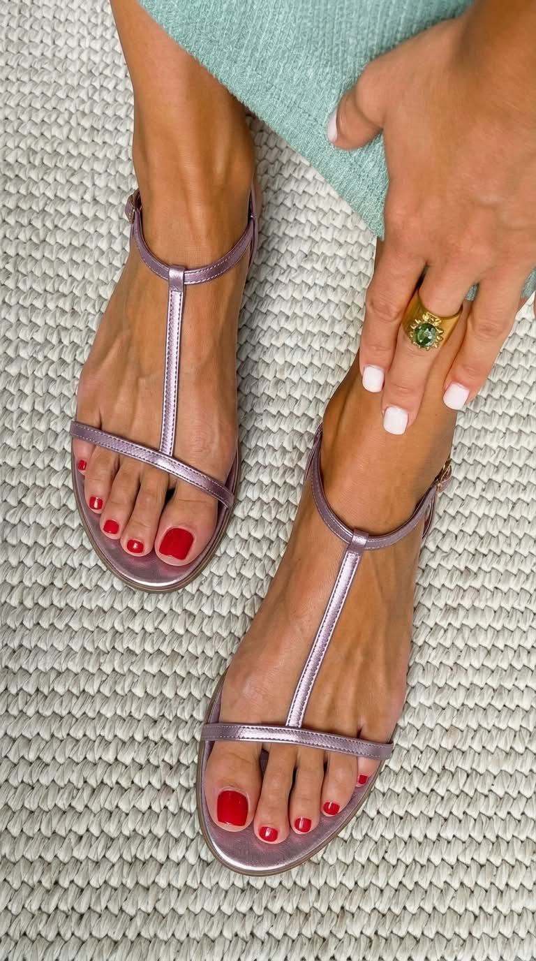 Damen Sandalen mit zarten Riemen Jully