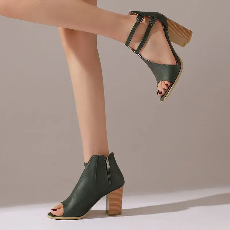 Damen Sandalen mit zwei Schnallenriemen Jully