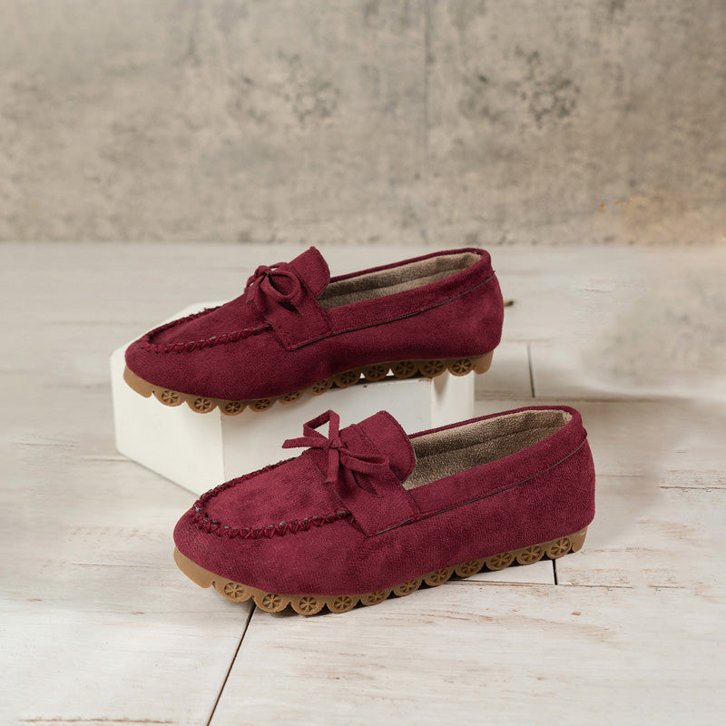 Damen Schlupfschuhe aus Segeltuch mit flachem Absatz Jully
