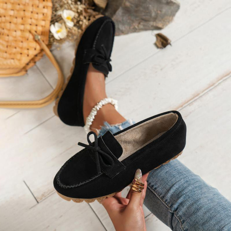 Damen Schlupfschuhe aus Segeltuch mit flachem Absatz Jully