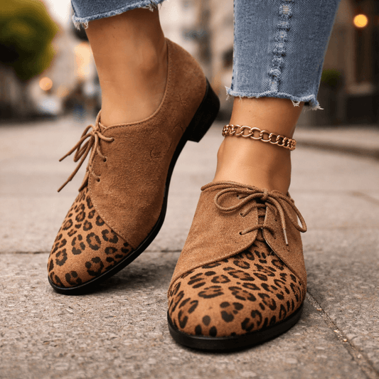 Damen Schnürschuhe aus Wildleder mit Blockabsatz Jully