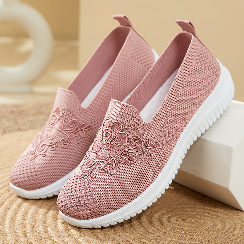 Damen Schuhe mit Blumenstickerei Jully