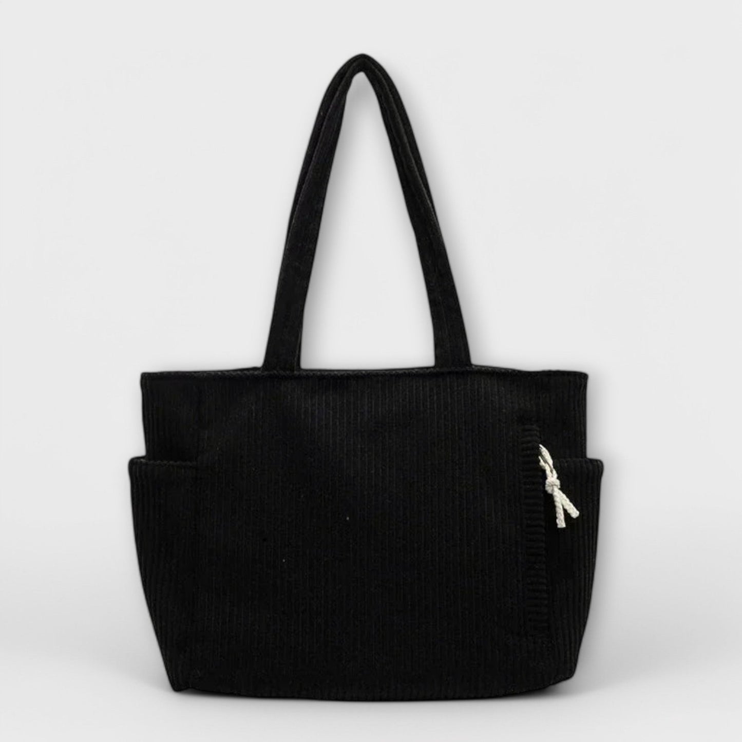 Damen Schultertasche aus Cord mit praktischen Fächern Jully