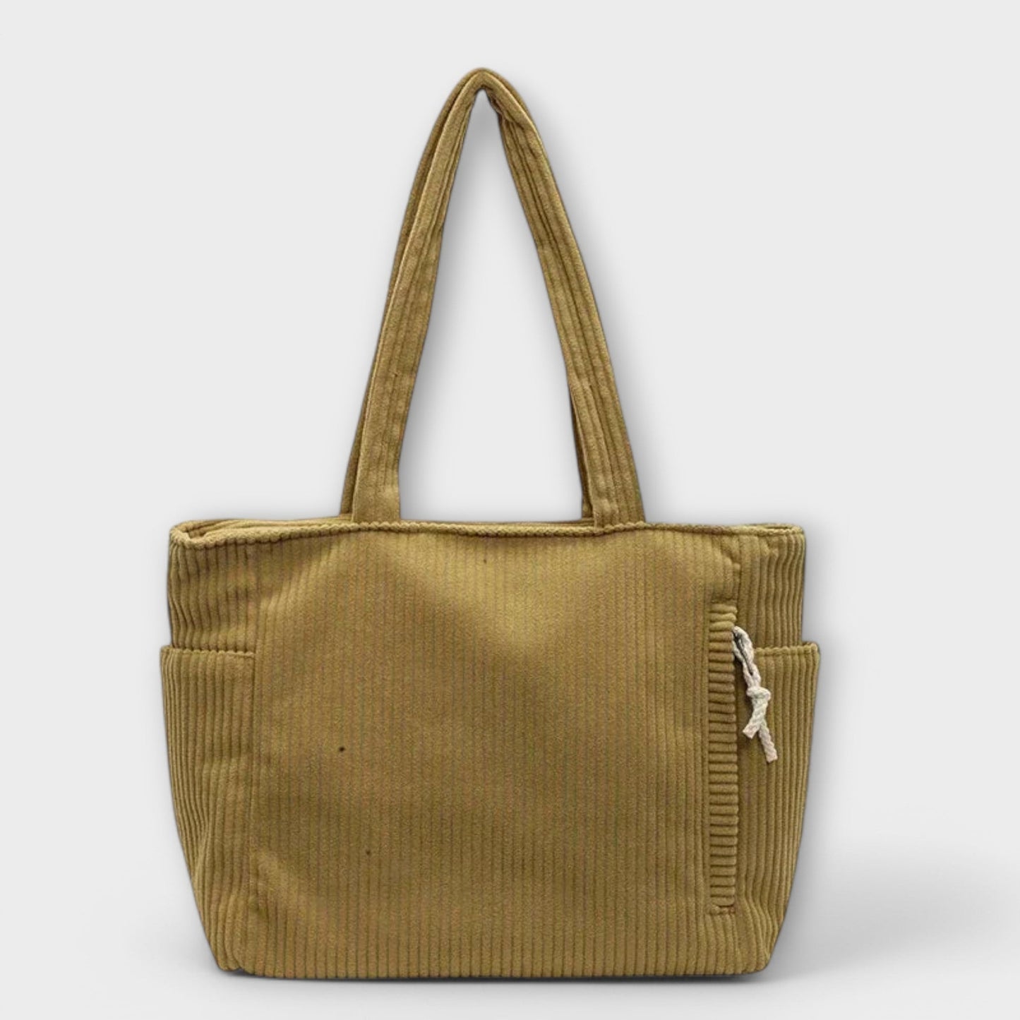 Damen Schultertasche aus Cord mit praktischen Fächern Jully