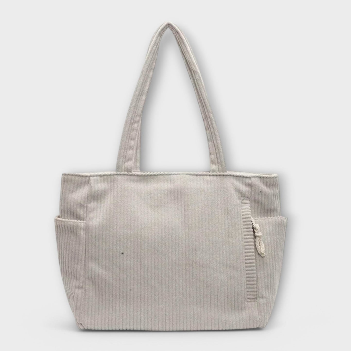 Damen Schultertasche aus Cord mit praktischen Fächern Jully