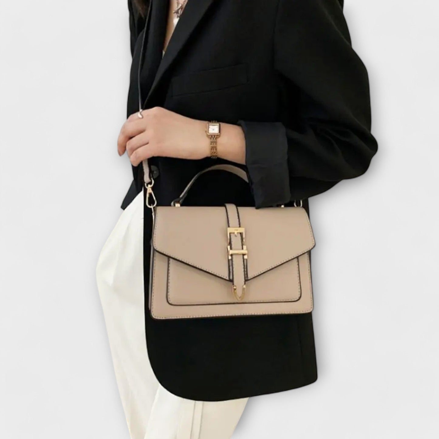 Damen Schultertasche aus PU-Leder mit klassischem Design Jully