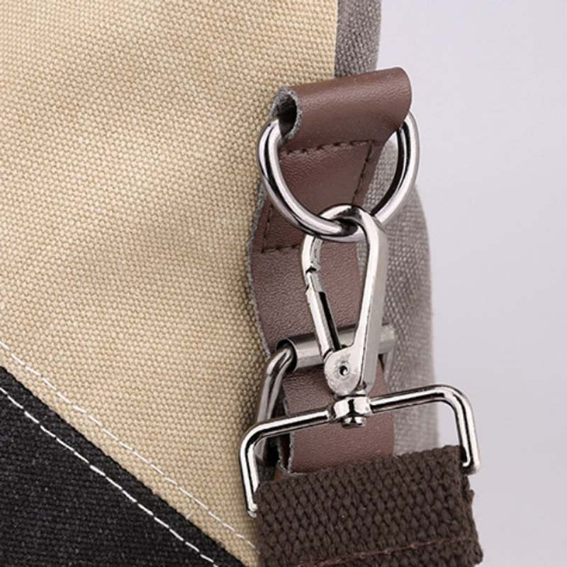 Damen Schultertasche aus Segeltuch mit Kontrastdetails Jully