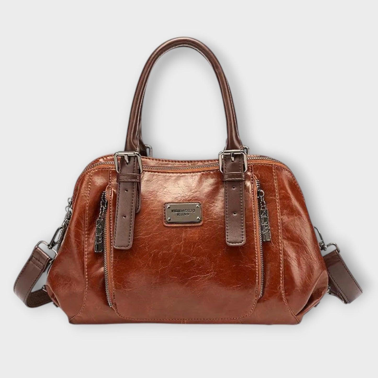Damen Schultertasche aus Vintage-Stoff mit verstellbarem Riemen Jully