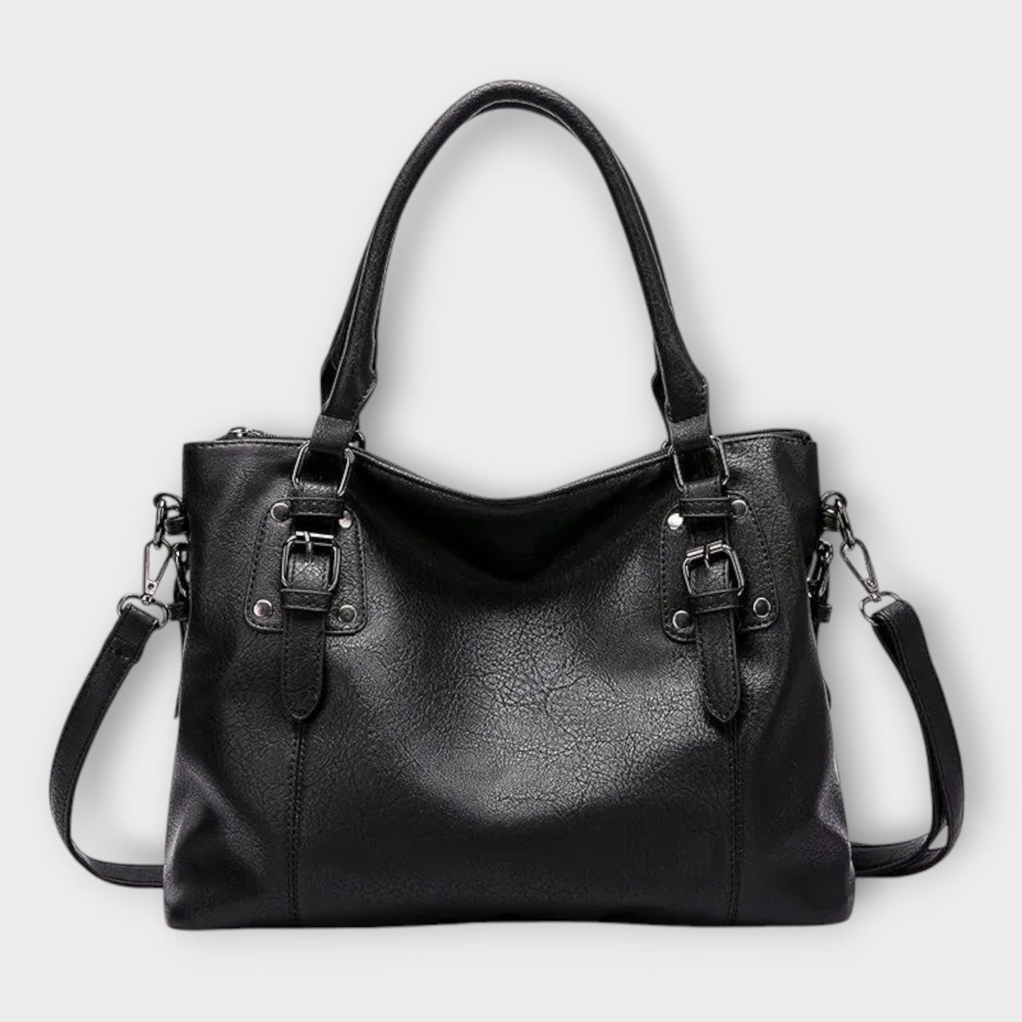 Damen Schultertasche aus echtem Leder mit verstellbarem Gurt Jully