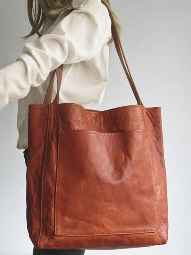 Damen Schultertasche aus veganem Leder Jully