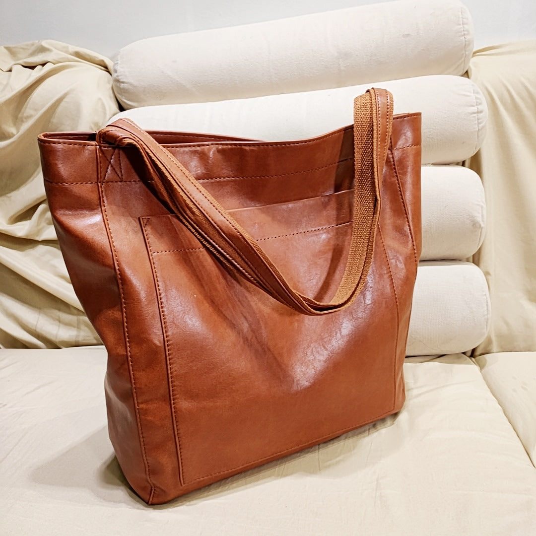 Damen Schultertasche aus veganem Leder Jully
