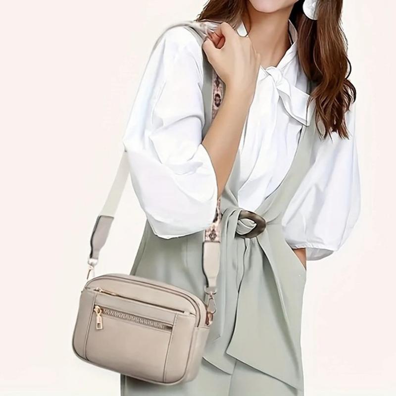 Damen Schultertasche im Bohème-Stil mit Reißverschluss Jully