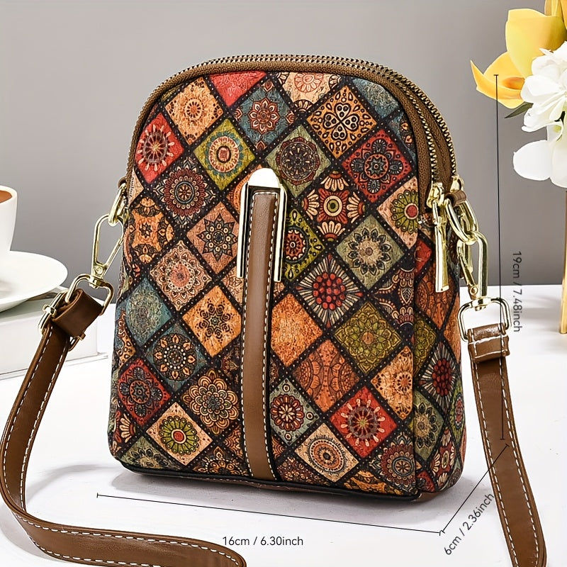 Damen Schultertasche im Ethno-Stil Jully