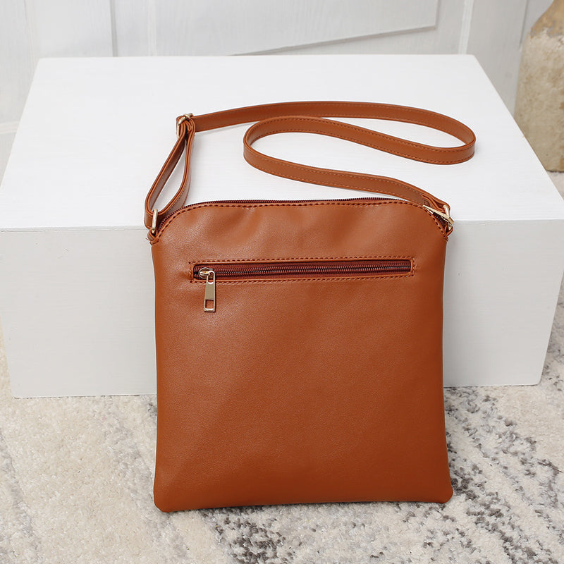 Damen Schultertasche mit Leopardenmuster und Quaste Jully