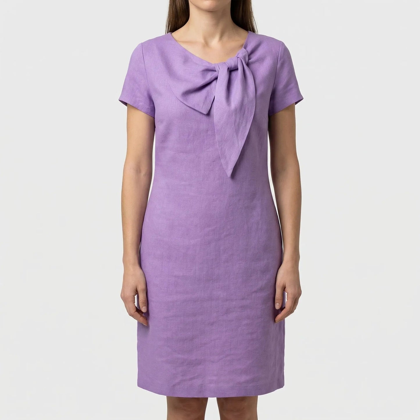 Damen Shiftkleid mit Schleifendetail in sanften Farben Jully