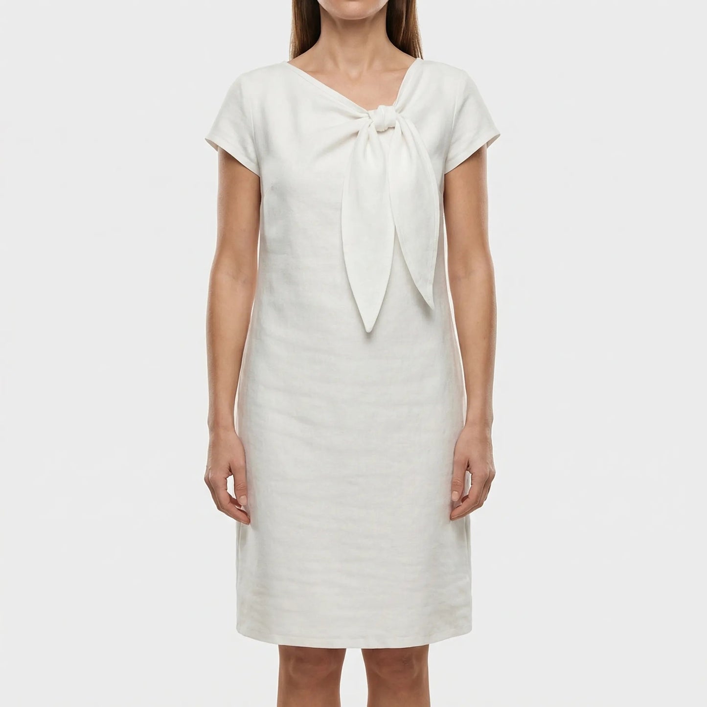 Damen Shiftkleid mit Schleifendetail in sanften Farben Jully