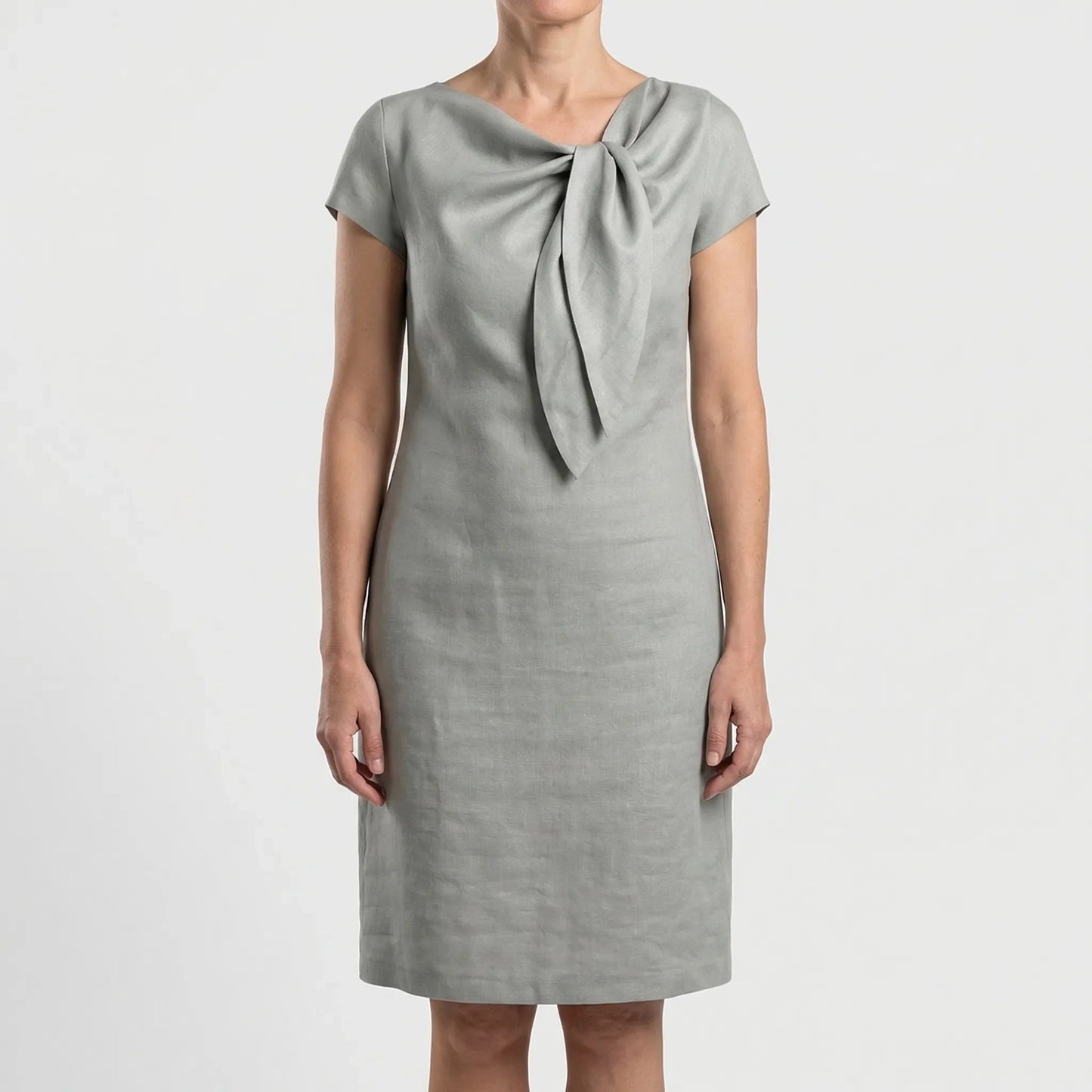 Damen Shiftkleid mit Schleifendetail in sanften Farben Jully