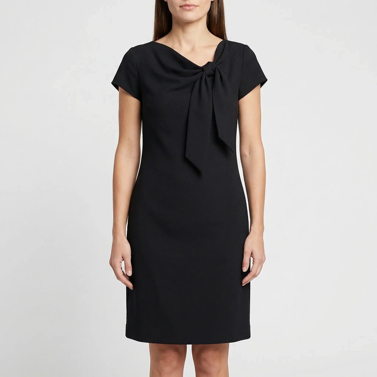 Damen Shiftkleid mit Schleifendetail in sanften Farben Jully