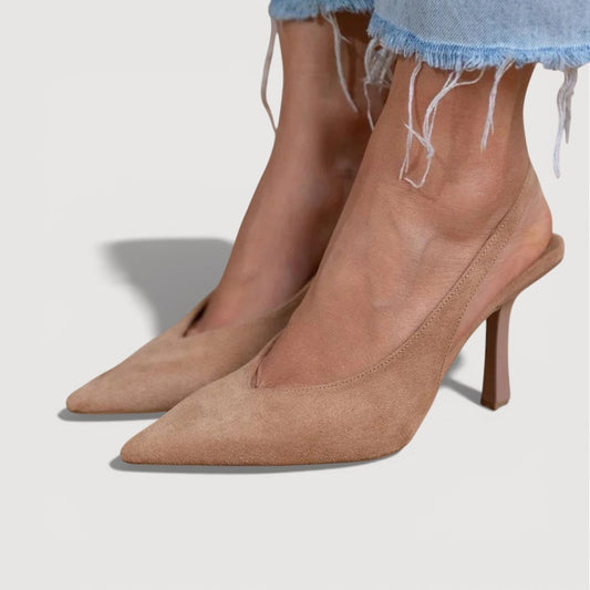Damen Slingback-Heels aus weichem Wildleder Jully