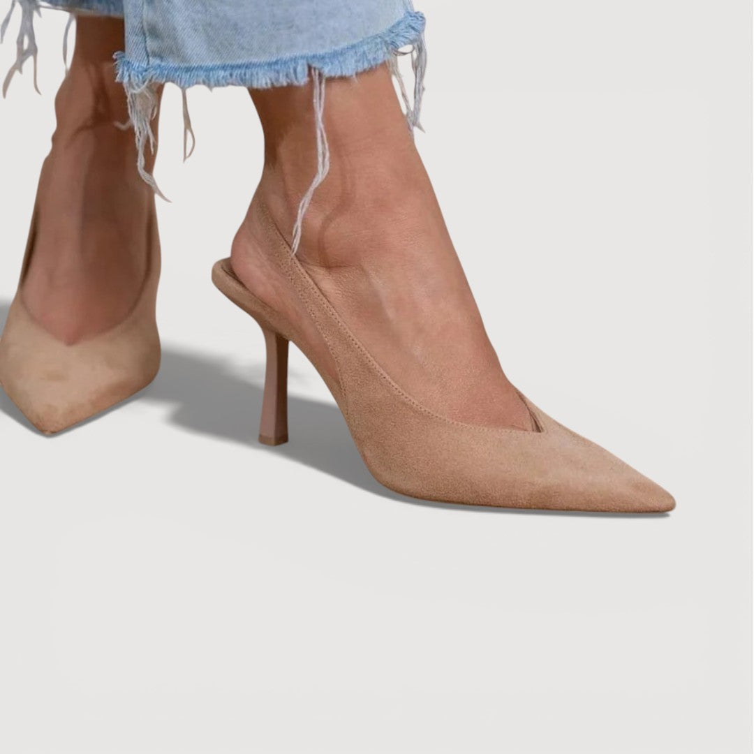 Damen Slingback-Heels aus weichem Wildleder Jully