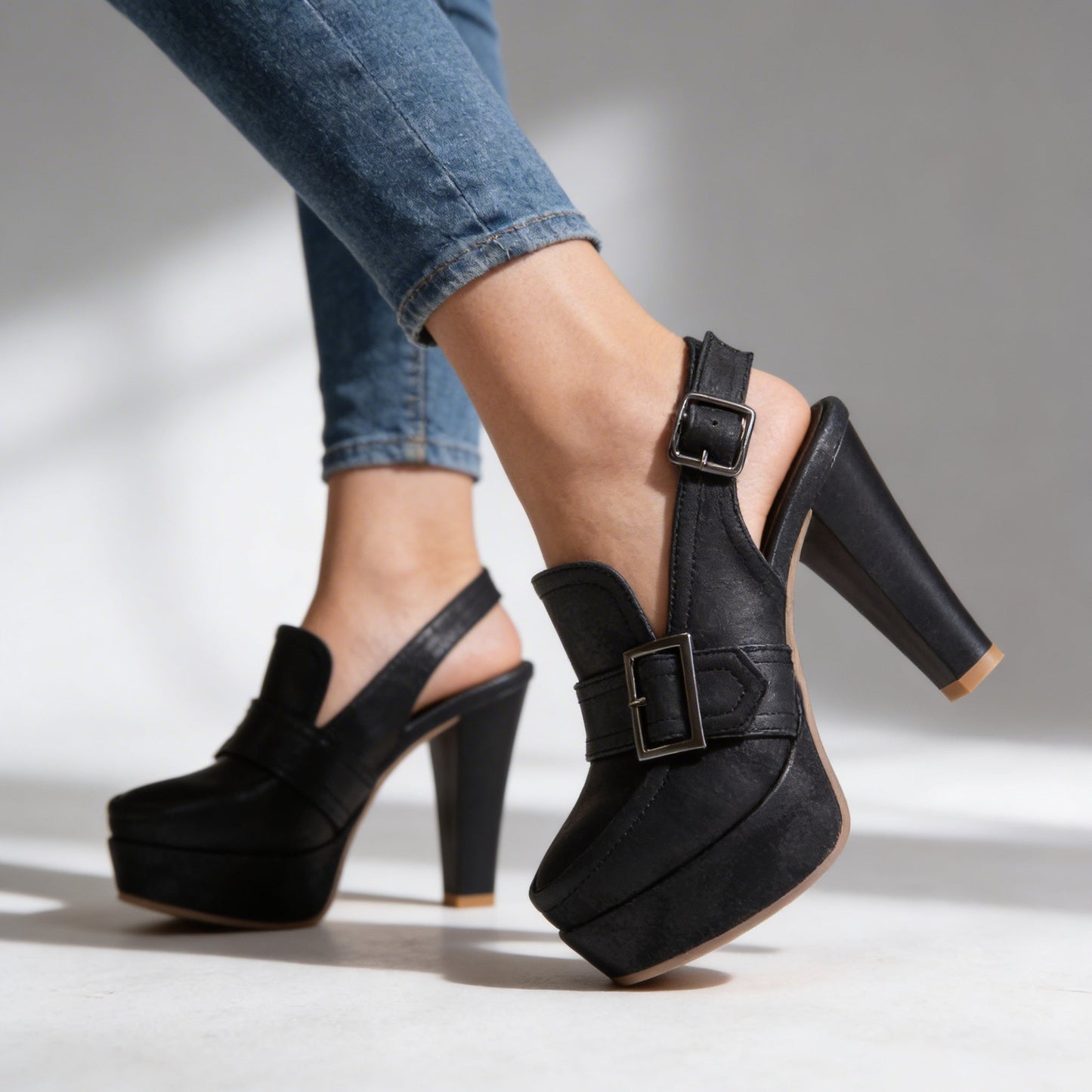 Damen Slingback-Heels mit verstellbarem Riemen Jully