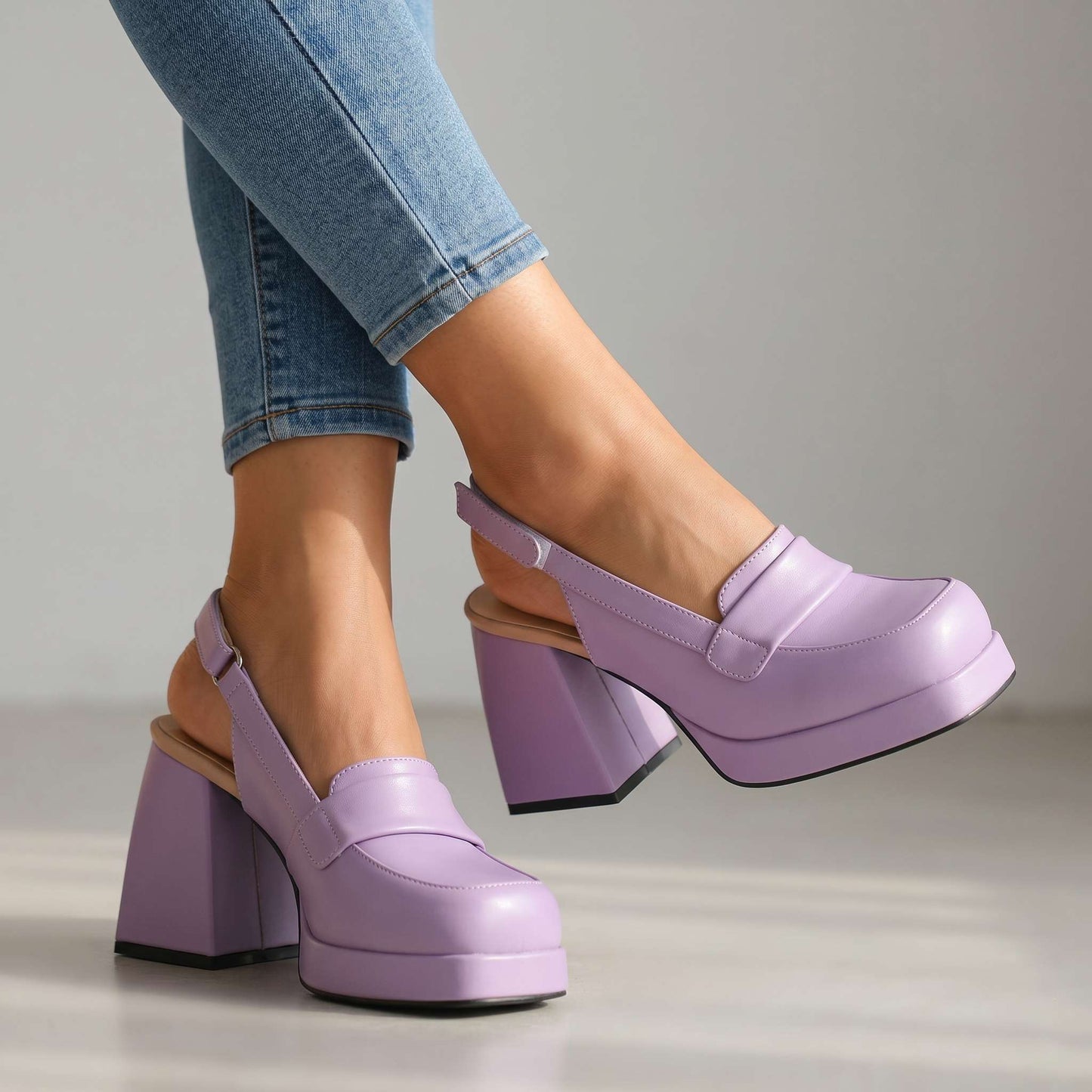 Damen Slingback-Heels mit verstellbarem Riemen Jully