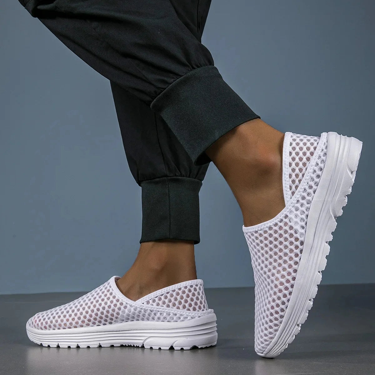 Damen Slip-On-Schuhe aus atmungsaktivem Mesh Jully