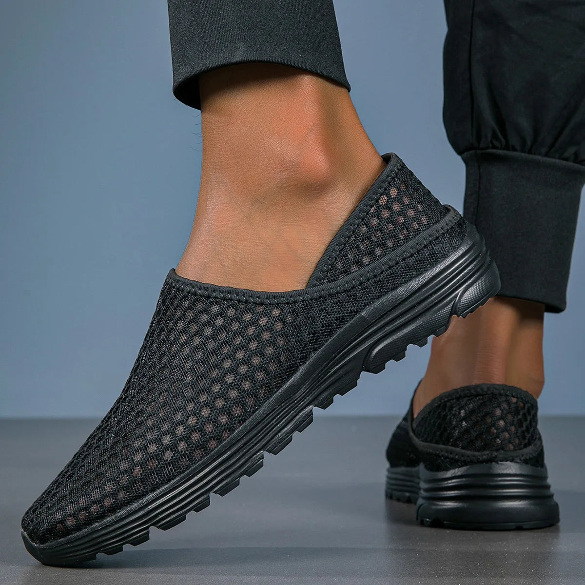 Damen Slip-On-Schuhe aus atmungsaktivem Mesh Jully