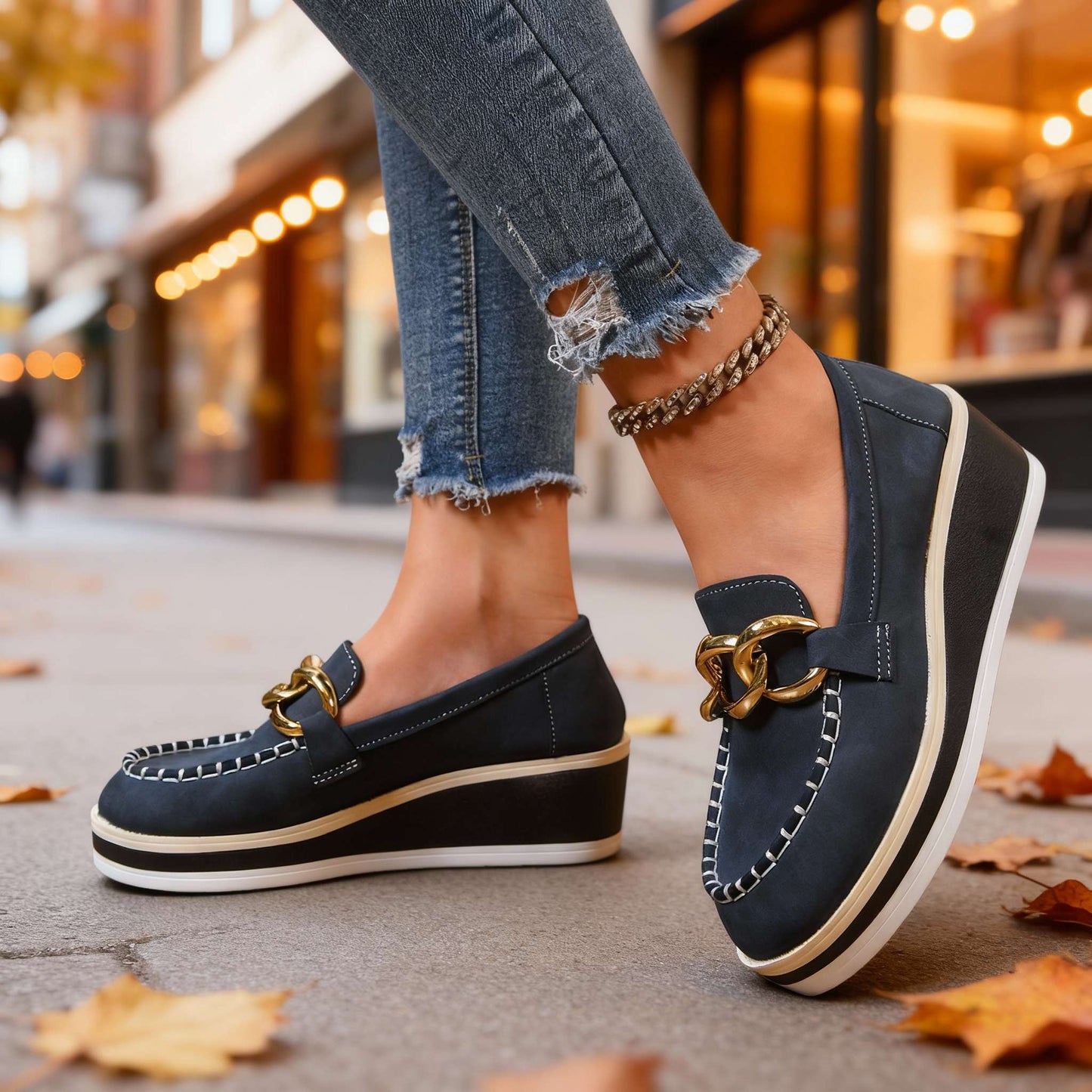 Damen Slip-On-Schuhe mit Gepolsterter Innensohle Jully