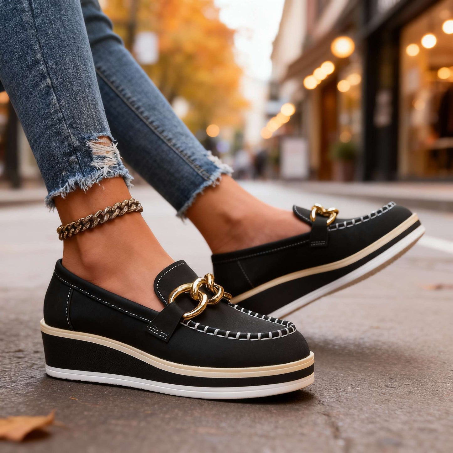 Damen Slip-On-Schuhe mit Gepolsterter Innensohle Jully