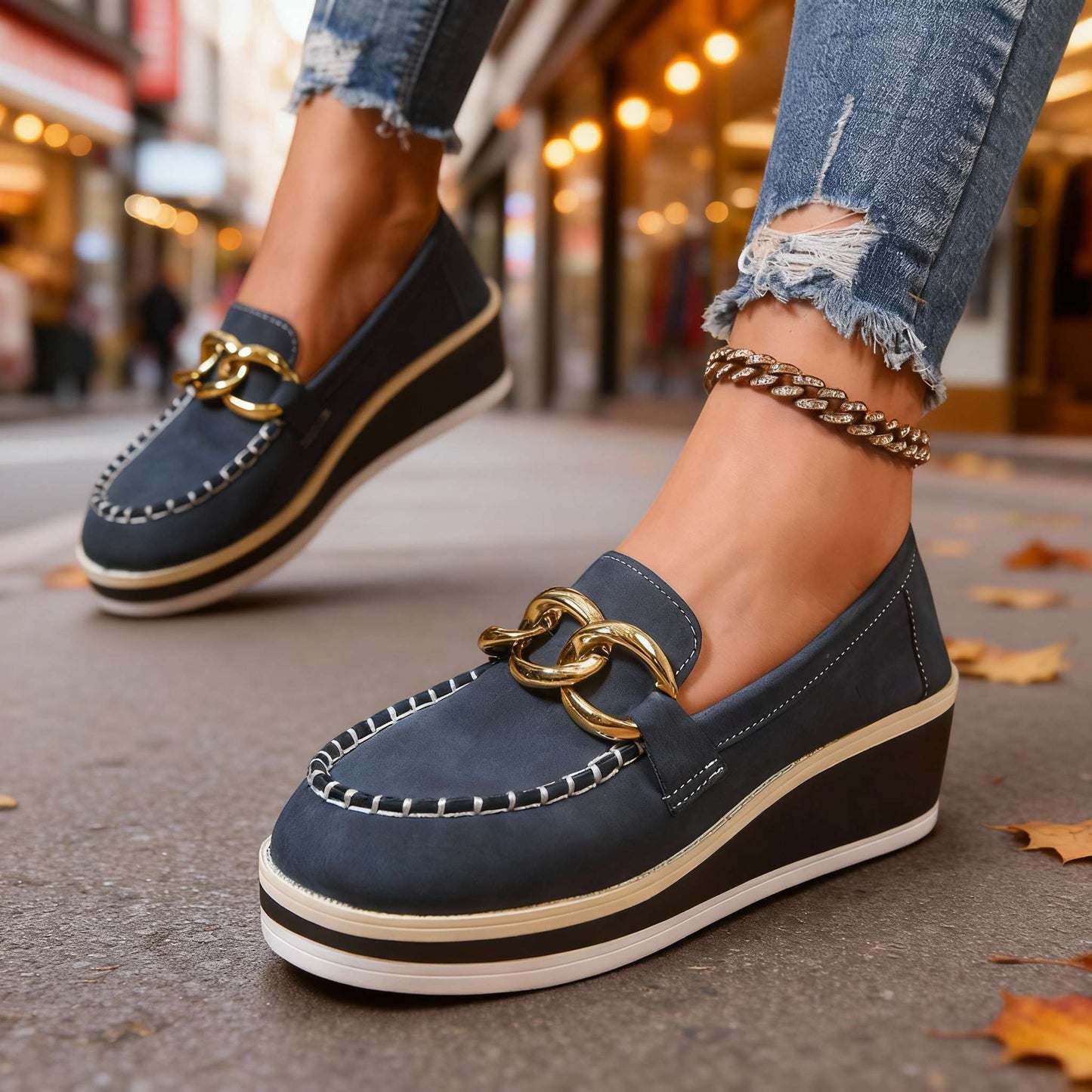 Damen Slip-On-Schuhe mit Gepolsterter Innensohle Jully